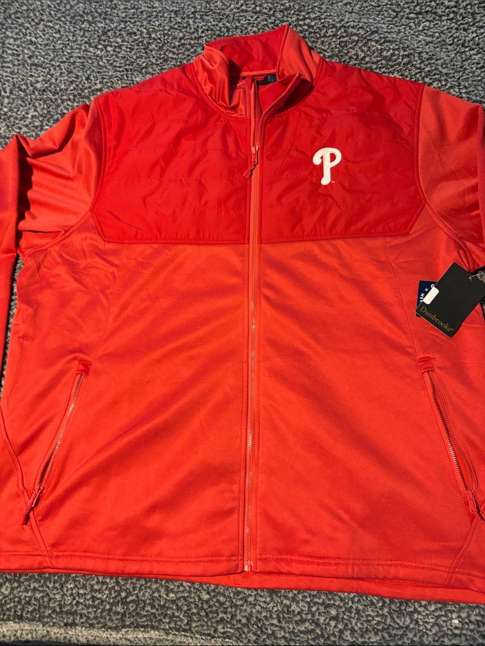 Dunbrooke Men’s Size XXL Philadelphia Phillies Full Zip jacket NWT!
